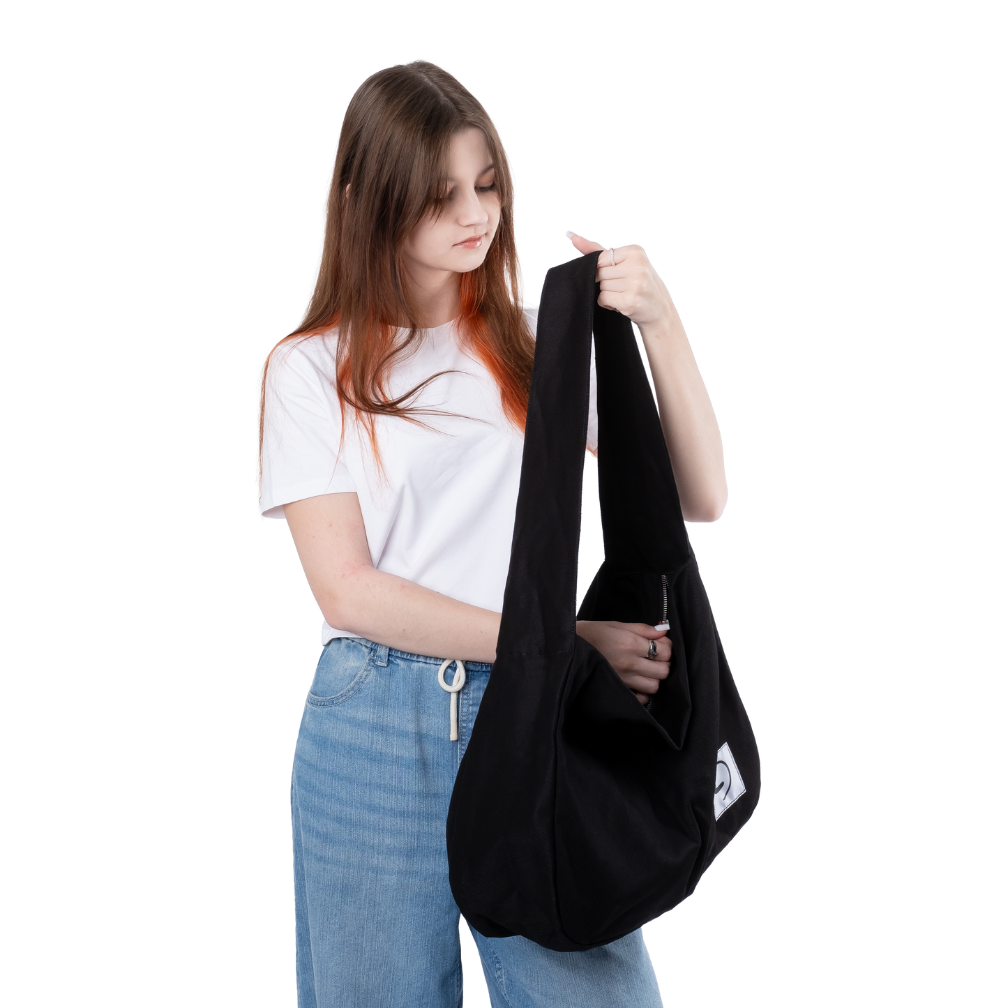 HOBO BAG - Torba na Ramię z Przegródkami i Kieszeniami