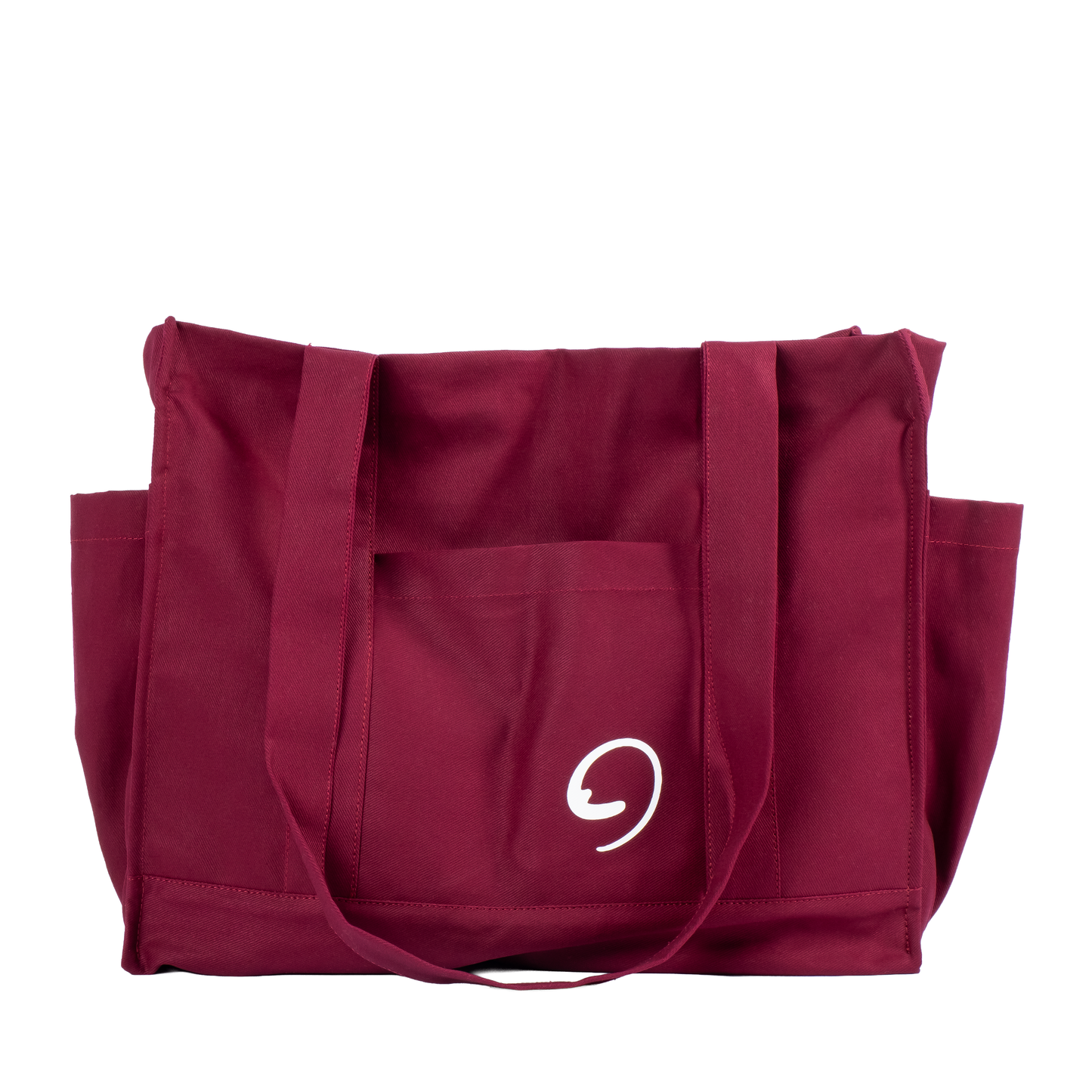 BURGUNDY UNI BAG MAX - Torba na Ramię z Przegródkami i Kieszeniami