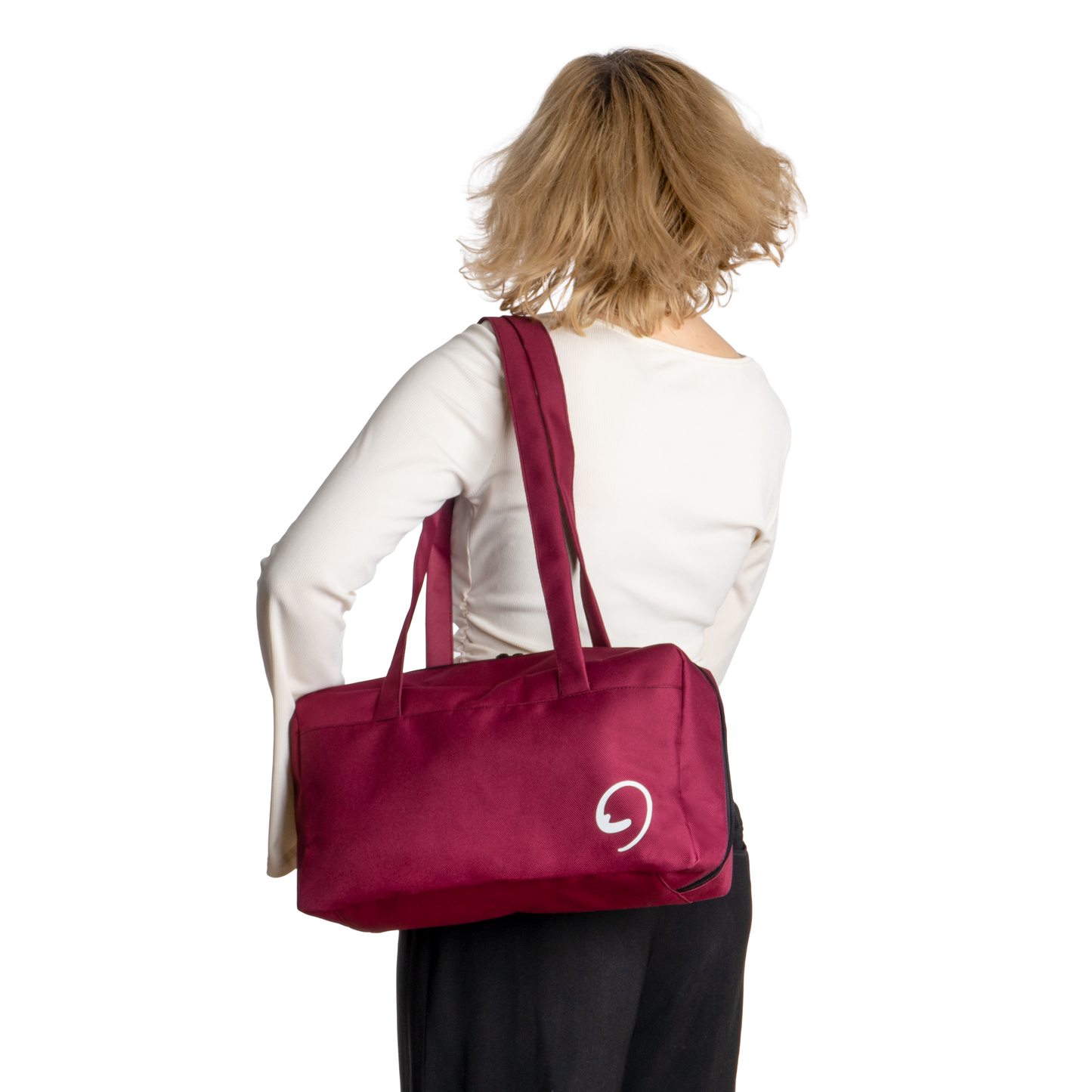 BURGUNDY COURT BAG - Wodoodporna Torba na Ramię z Przegródkami i Kieszeniami