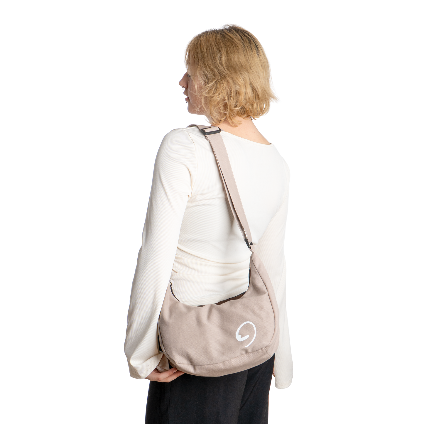 LATTE MOON BAG - Funkcjonalna i Regulowana Torba przez Ramię