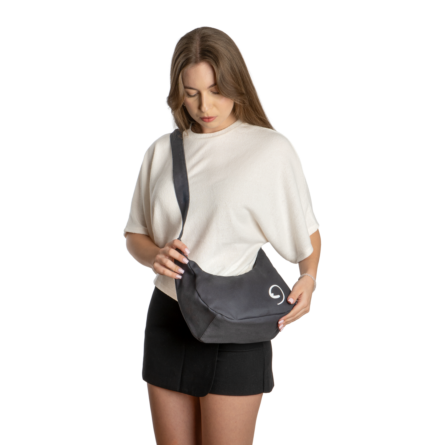 GRAPHITE MOON BAG - Funkcjonalna i Regulowana Torba przez Ramię