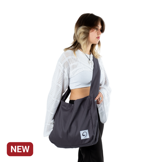 GRAPHITE LIGHTS BAG - Crossbody Tote with Compartments and Pockets