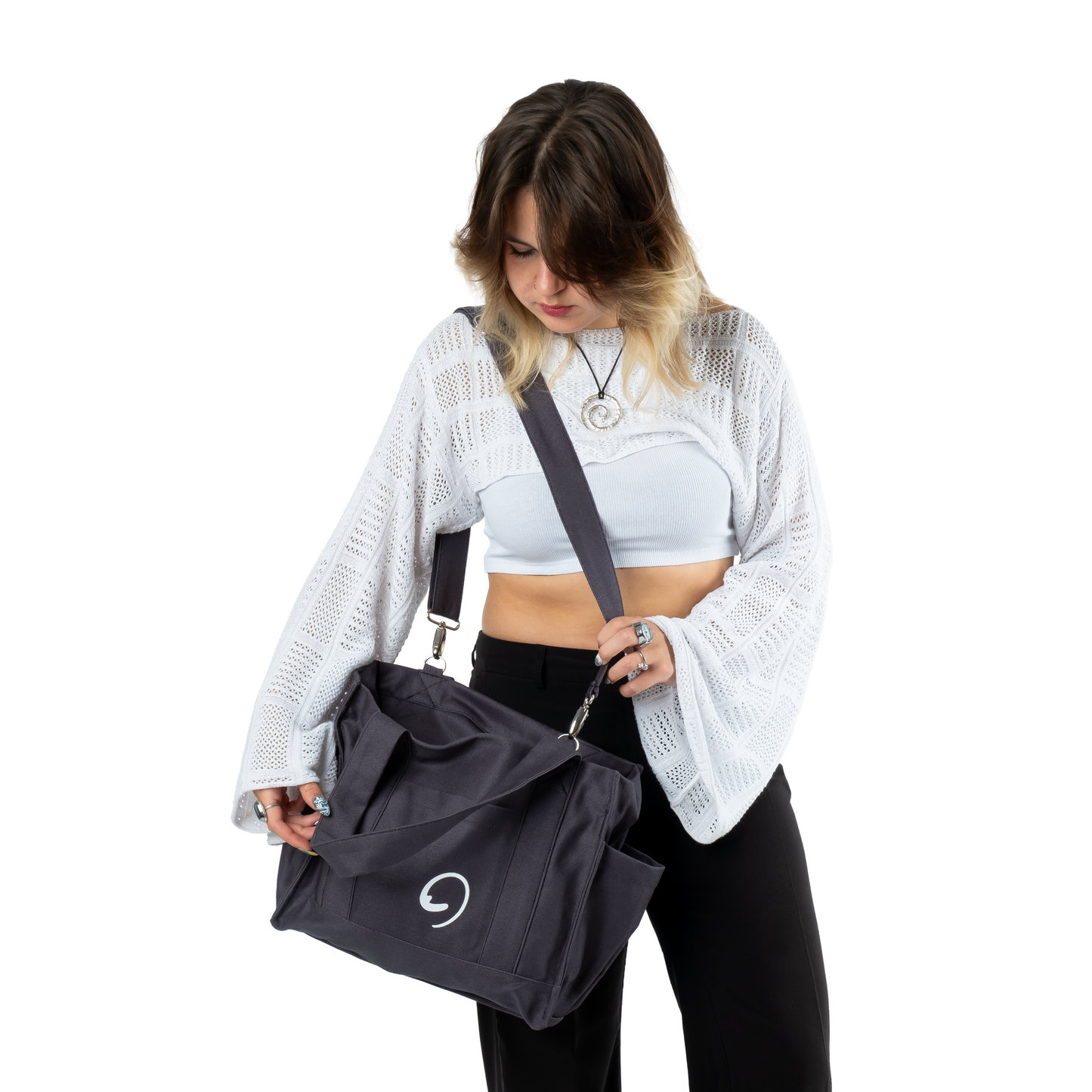 GRAPHITE UNI BAG - Torba na Ramię z Przegródkami i Kieszeniami