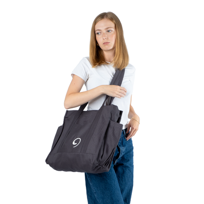 GRAPHITE UNI BAG MAX - Shoulder Bag with Compartments and Pockets