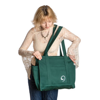 BOTTLE GREEN UNI BAG MAX - Torba na Ramię z Przegródkami i Kieszeniami