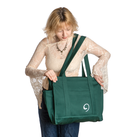 BOTTLE GREEN UNI BAG MAX - Torba na Ramię z Przegródkami i Kieszeniami