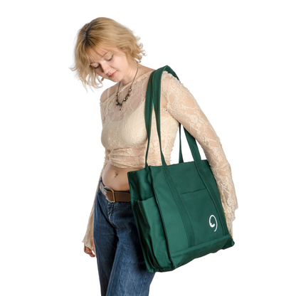 BOTTLE GREEN UNI BAG MAX - Torba na Ramię z Przegródkami i Kieszeniami