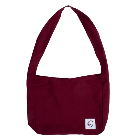 BURGUNDY LIGHTS BAG - Crossbody Tote with Compartments and Pockets