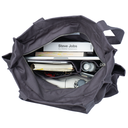 GRAPHITE UNI BAG MAX - Shoulder Bag with Compartments and Pockets