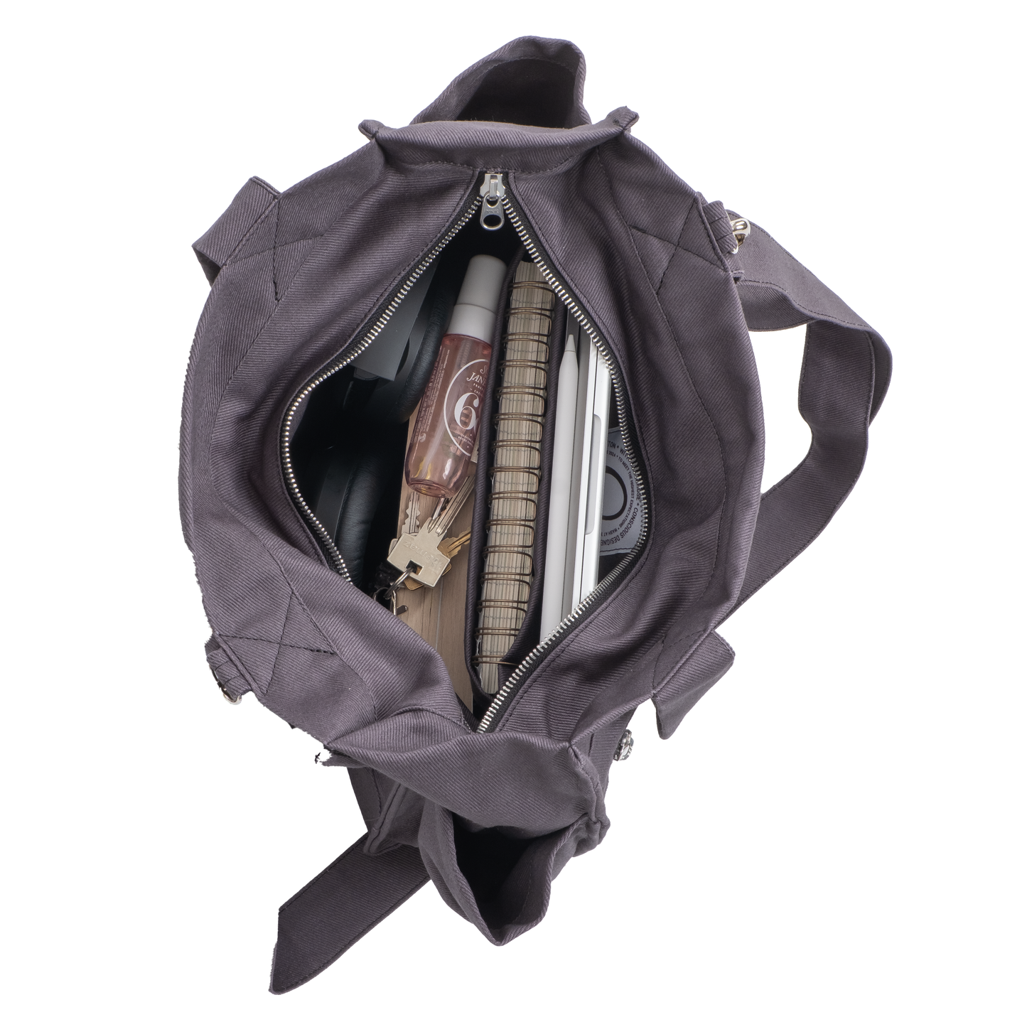 GRAPHITE UNI BAG - Torba na Ramię z Przegródkami i Kieszeniami
