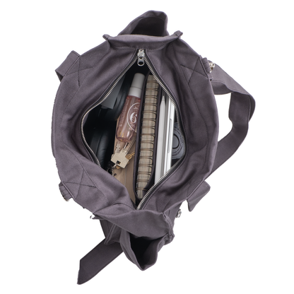 GRAPHITE UNI BAG - Torba na Ramię z Przegródkami i Kieszeniami
