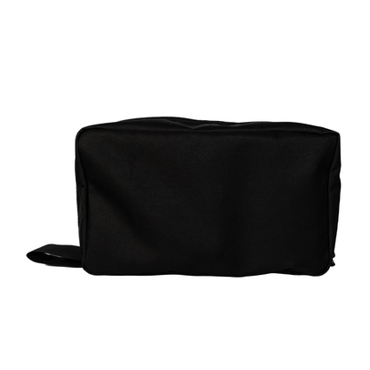 BLACK COSMETIC BAG - Toiletry Bag with Pockets