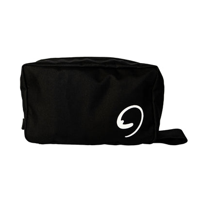 BLACK COSMETIC BAG - Toiletry Bag with Pockets