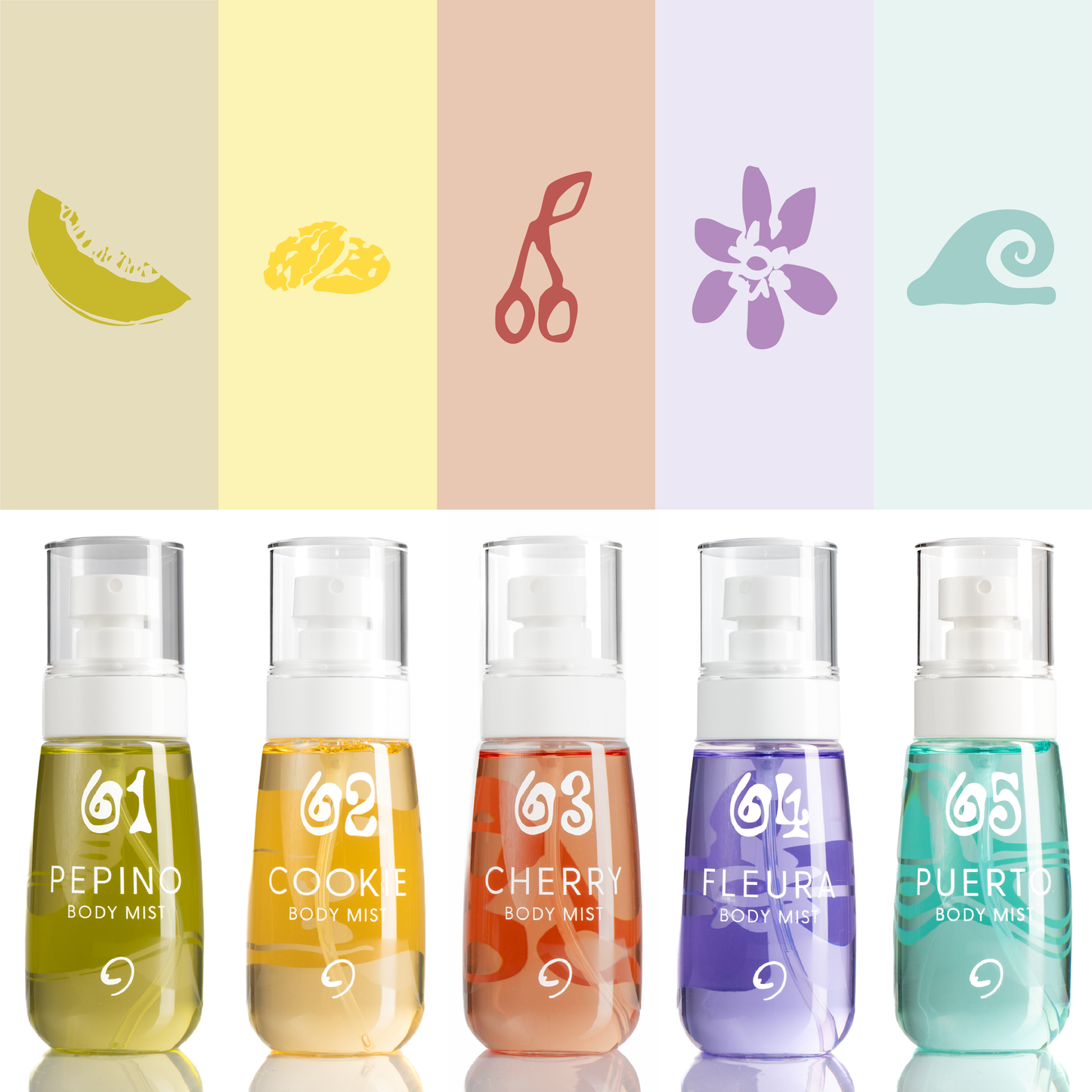 Body Mist Discovery Set - Zestaw 5 Trwałych Mgiełek do Ciała