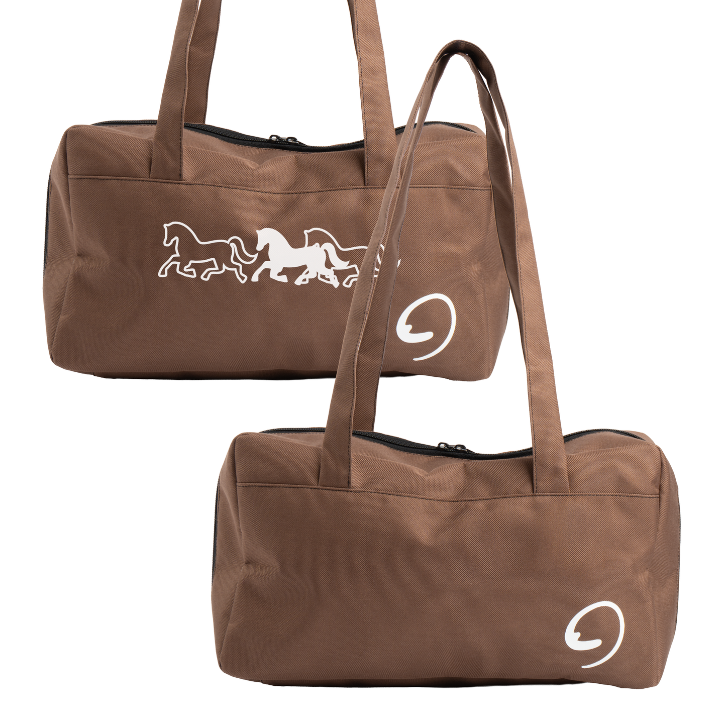 BROWN COURT BAG - Waterproof Shoulder Bag with Compartments and Pockets