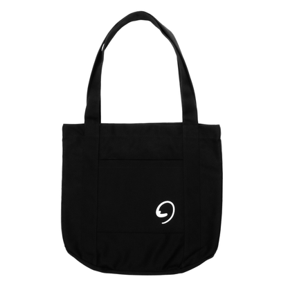 BLACK MEDITERRANEAN BAG - M-Bag Tote with Compartments and Pockets